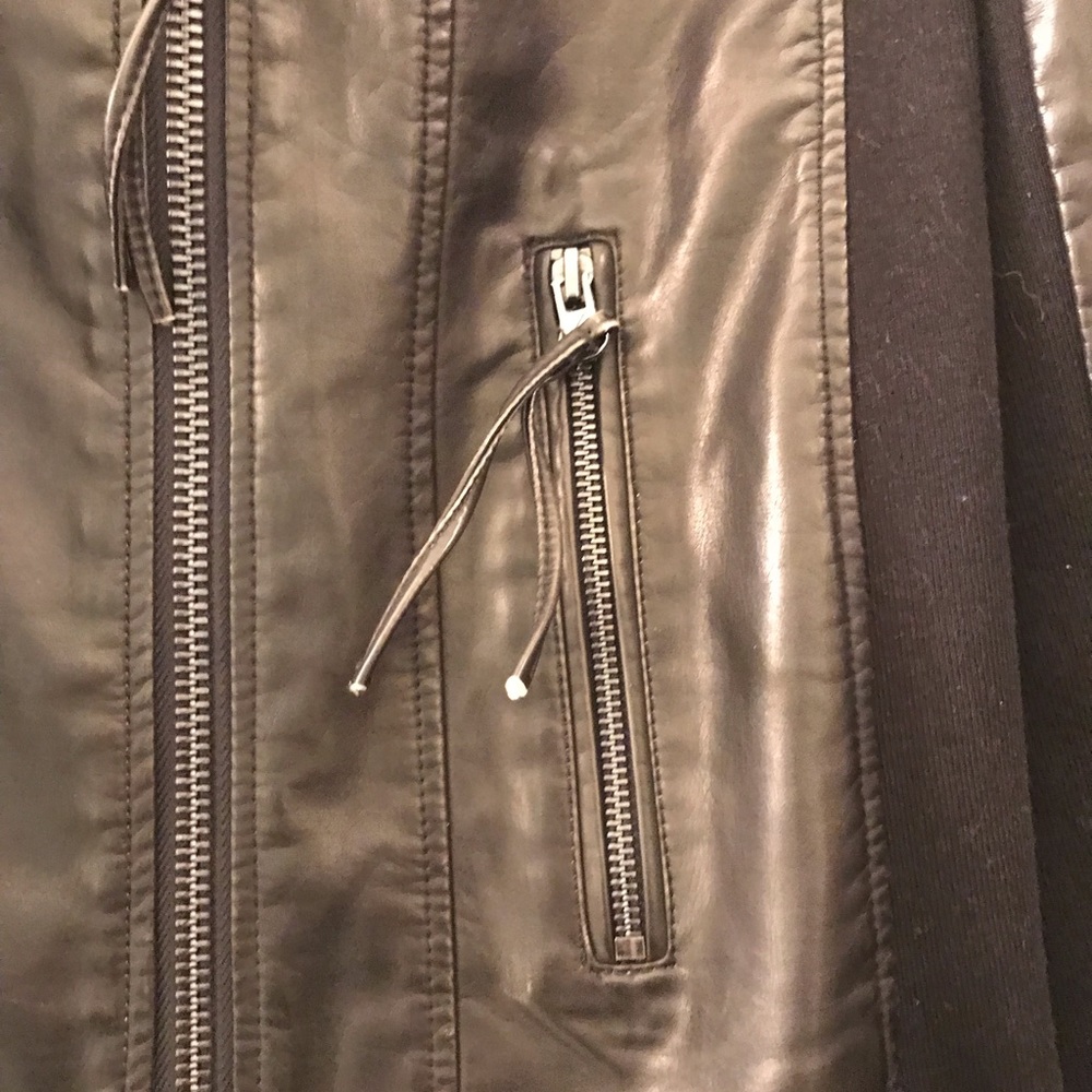 New, We The Free Vegan Leather Motto Jacket❤️ - Picture 7 of 11